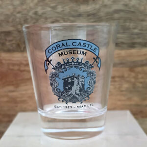 Coral Castle Logo Shot Glass